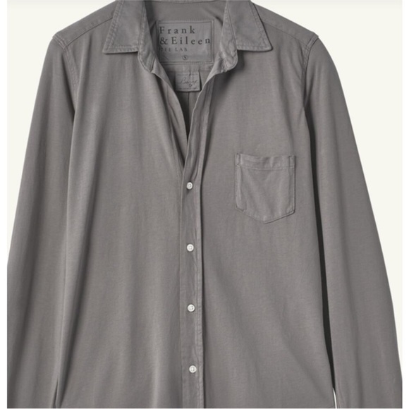 Frank & Eileen Eileen Gray Cotton Button Front Shirt Size Medium‎ - Picture 3 of 4